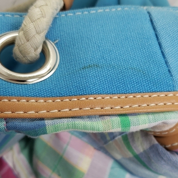 Strada Reversible Canvas Tote NWT Blue or Madra - Picture 9 of 14